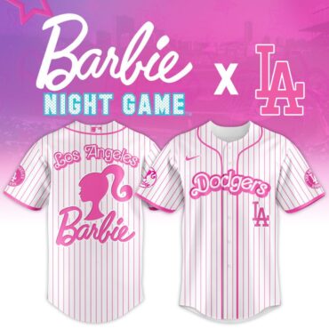 Premium MLB Los Angeles Dodgers X Barbie Baseball Jersey