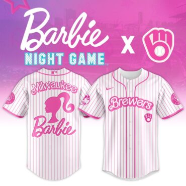 Premium MLB Milwaukee Brewers X Barbie Baseball Jersey
