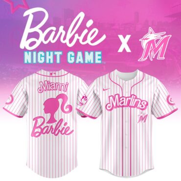 Premium MLB Miami Marlins X Barbie Baseball Jersey