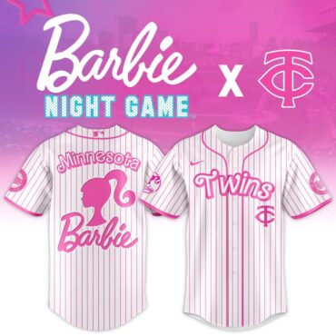 Premium MLB Minnesota Twins X Barbie Baseball Jersey