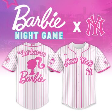 Premium MLB New York Yankees X Barbie Baseball Jersey