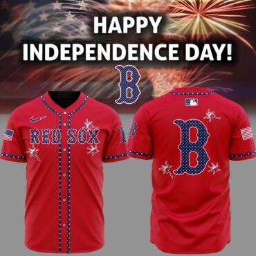 Premium MLB Boston Red Sox Happy Independence Day Baseball Jersey