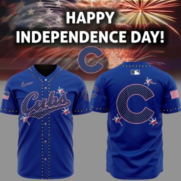Premium MLB Chicago Cubs Happy Independence Day Baseball Jersey