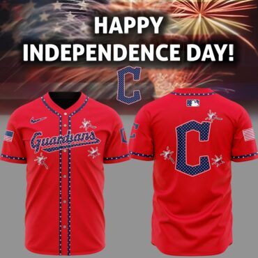 Premium MLB Cleveland Guardians Happy Independence Day Baseball Jersey