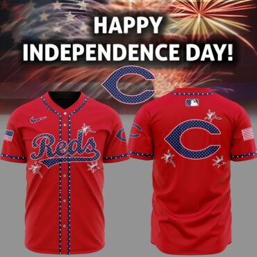 Premium MLB Cincinnati Reds Happy Independence Day Baseball Jersey