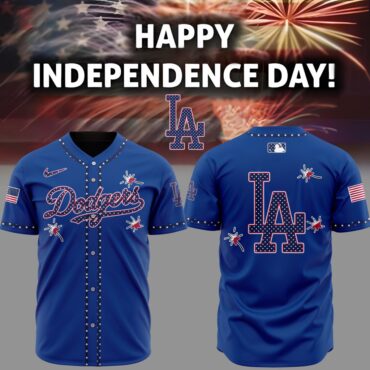 Premium MLB Los Angeles Dodgers Happy Independence Day Baseball Jersey