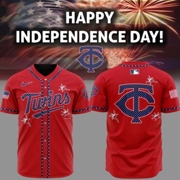 Premium MLB Minnesota Twins Happy Independence Day Baseball Jersey