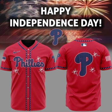 Premium MLB Philadelphia Phillies Happy Independence Day Baseball Jersey