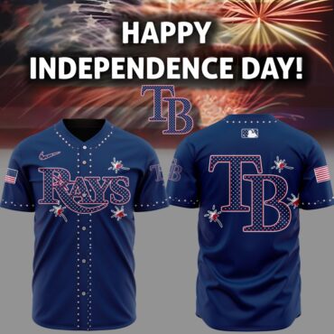 Premium MLB Tampa Bay Rays Happy Independence Day Baseball Jersey