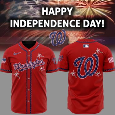 Premium MLB Washington Nationals Happy Independence Day Baseball Jersey