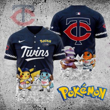 Premium MLB Minnesota Twins X Pokemon Baseball Jersey
