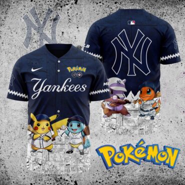 Premium MLB New York Yankees X Pokemon Baseball Jersey