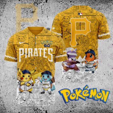 Premium MLB Pittsburgh Pirates X Pokemon Baseball Jersey