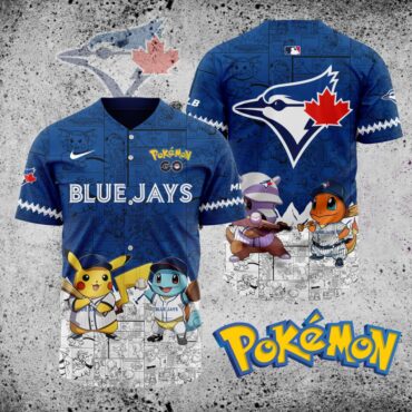 Premium MLB Toronto Blue Jays X Pokemon Baseball Jersey