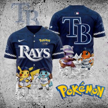 Premium MLB Tampa Bay Rays X Pokemon Baseball Jersey