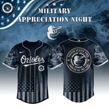 Premium MLB Baltimore Orioles Navy Military Appreciation Baseball Jersey