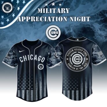 Premium MLB Chicago Cubs Navy Military Appreciation Baseball Jersey