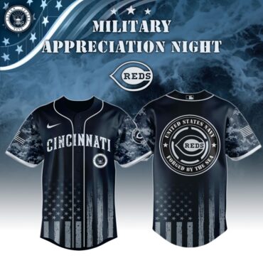 Premium MLB Cincinnati Reds Navy Military Appreciation Baseball Jersey