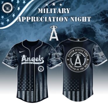 Premium MLB Los Angeles Angels Navy Military Appreciation Baseball Jersey