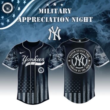 Premium MLB New York Yankees Navy Military Appreciation Baseball Jersey