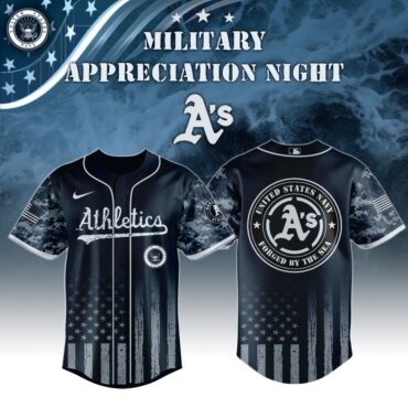 Premium MLB Oakland Athletics Navy Military Appreciation Baseball Jersey