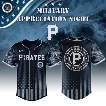 Premium MLB Pittsburgh Pirates Navy Military Appreciation Baseball Jersey