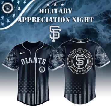 Premium MLB San Francisco Giants Navy Military Appreciation Baseball Jersey