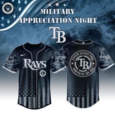 Premium MLB Tampa Bay Rays Navy Military Appreciation Baseball Jersey
