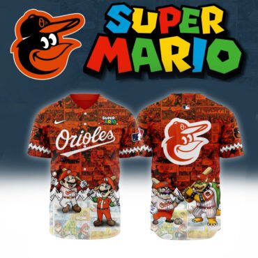 Premium MLB Baltimore Orioles X Super Mario Baseball Jersey