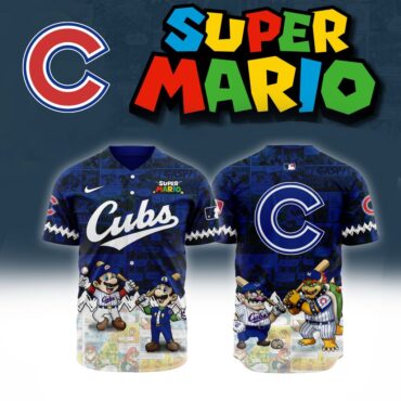 Premium MLB Chicago Cubs X Super Mario Baseball Jersey