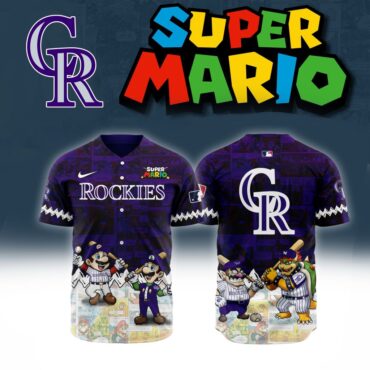 Premium MLB Colorado Rockies X Super Mario Baseball Jersey