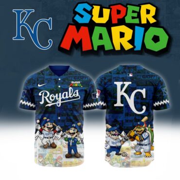 Premium MLB Kansas City Royals X Super Mario Baseball Jersey