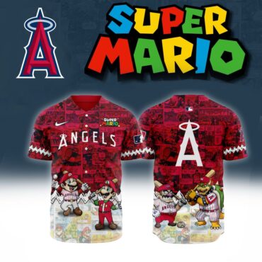 Premium MLB Los Angeles Angels X Super Mario Baseball Jersey