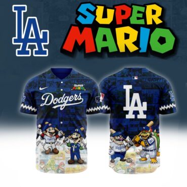 Premium MLB Los Angeles Dodgers X Super Mario Baseball Jersey
