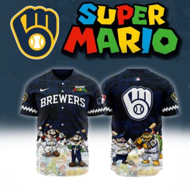 Premium MLB Milwaukee Brewers X Super Mario Baseball Jersey