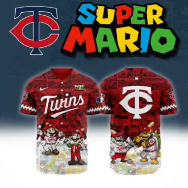 Premium MLB Minnesota Twins X Super Mario Baseball Jersey