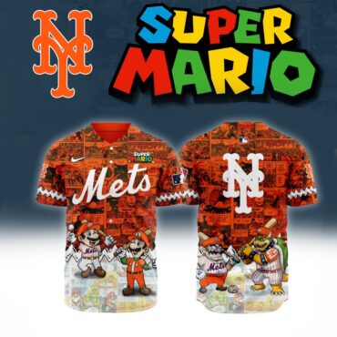 Premium MLB New York Mets X Super Mario Baseball Jersey