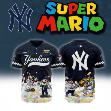 Premium MLB New York Yankees X Super Mario Baseball Jersey
