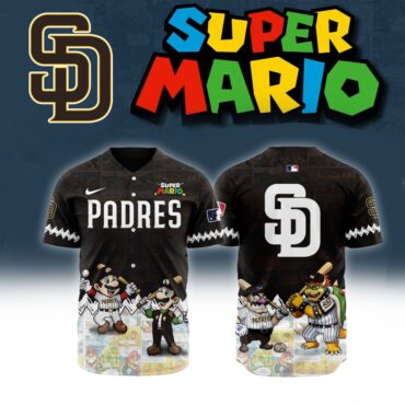 Premium MLB San Diego Padres X Super Mario Baseball Jersey