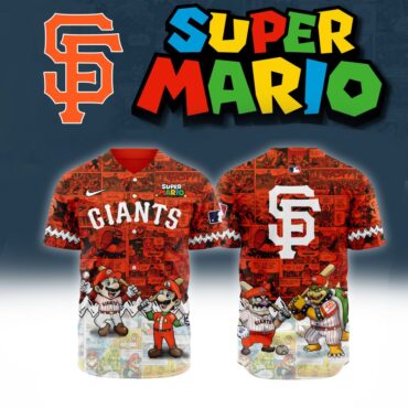 Premium MLB San Francisco Giants X Super Mario Baseball Jersey