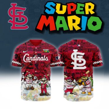 Premium MLB St. Louis Cardinals X Super Mario Baseball Jersey