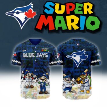 Premium MLB Toronto Blue Jays X Super Mario Baseball Jersey