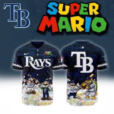 Premium MLB Tampa Bay Rays X Super Mario Baseball Jersey
