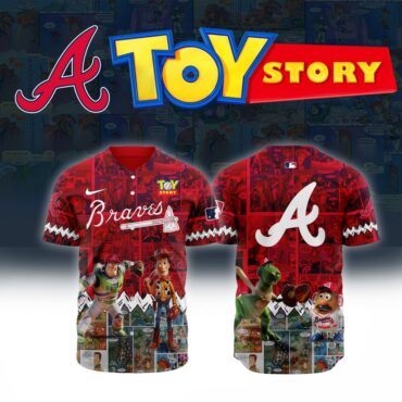 Premium MLB Atlanta Braves X Toy Story Baseball Jersey