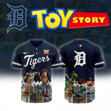 Premium MLB Detroit Tigers X Toy Story Baseball Jersey