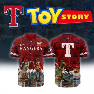 Premium MLB Texas Rangers X Toy Story Baseball Jersey