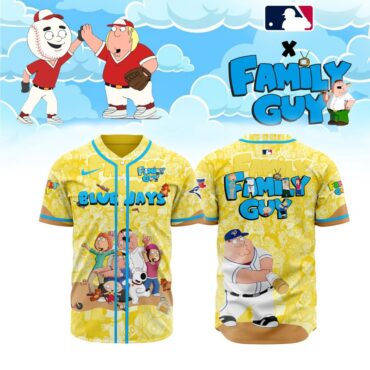 Premium MLB Toronto Blue Jays X Family Guy Baseball Jersey