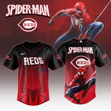 Premium MLB Cincinnati Reds X Spider-Man Baseball Jersey