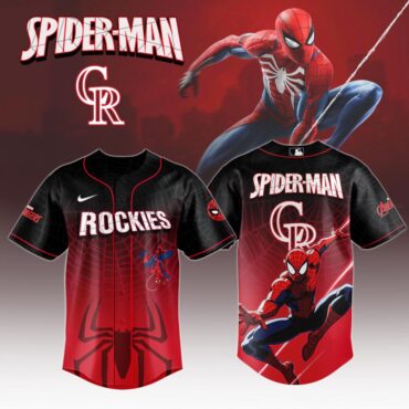Premium MLB Colorado Rockies X Spider-Man Baseball Jersey