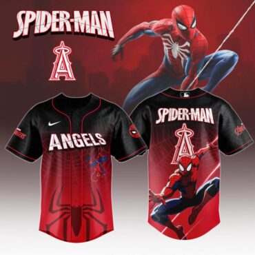 Premium MLB Los Angeles Angels X Spider-Man Baseball Jersey